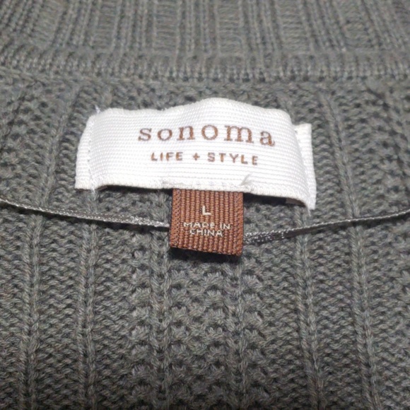 Sonoma Olive Green Cardigan Large - Picture 2 of 4